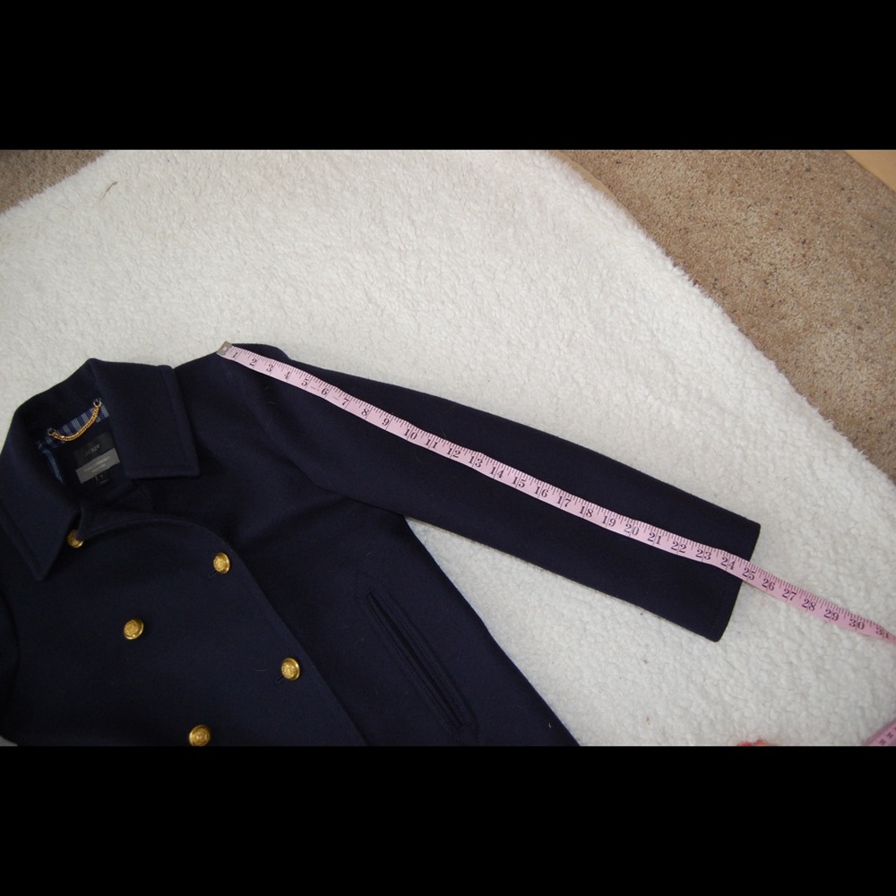 J crew wool cashmere double breasted topcoat 10 - Picture 6 of 8
